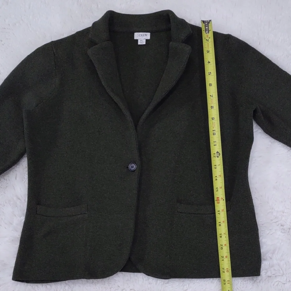 J. Crew Green Blazer Structured Suit Jacket - Picture 10 of 16